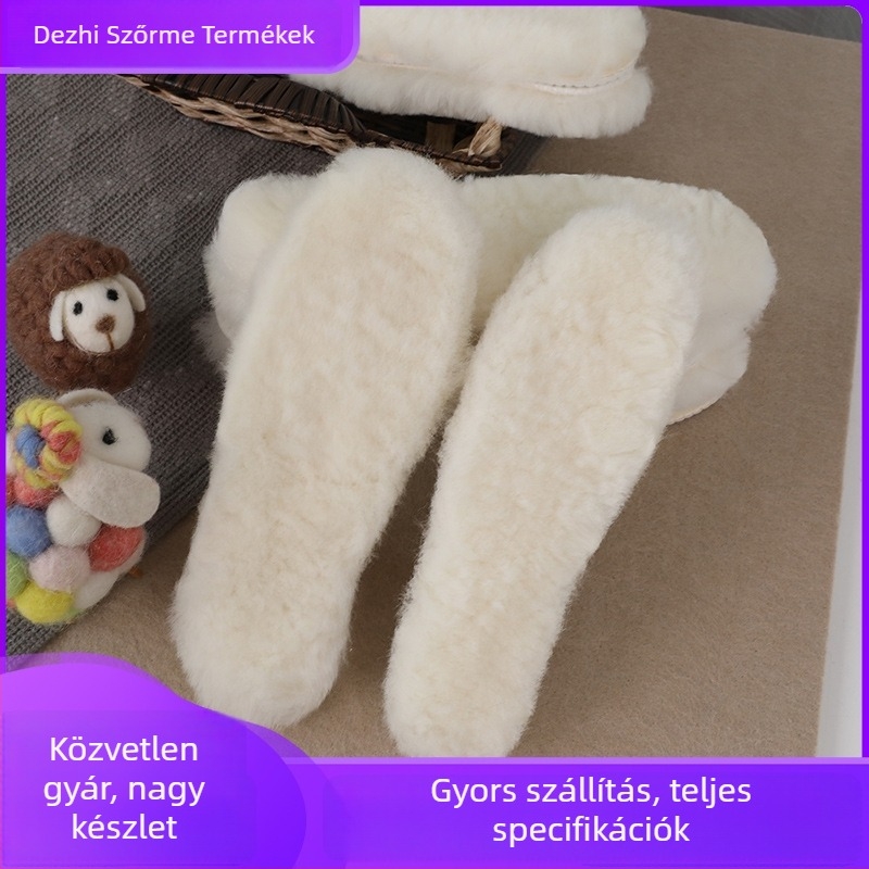 Dexin Gyapjú téli talpbetét – Uniszex, meleg és szag elleni védelem, teljes talpbetét edzőcipőkhöz, bőr cipőkhöz és csizmákhoz