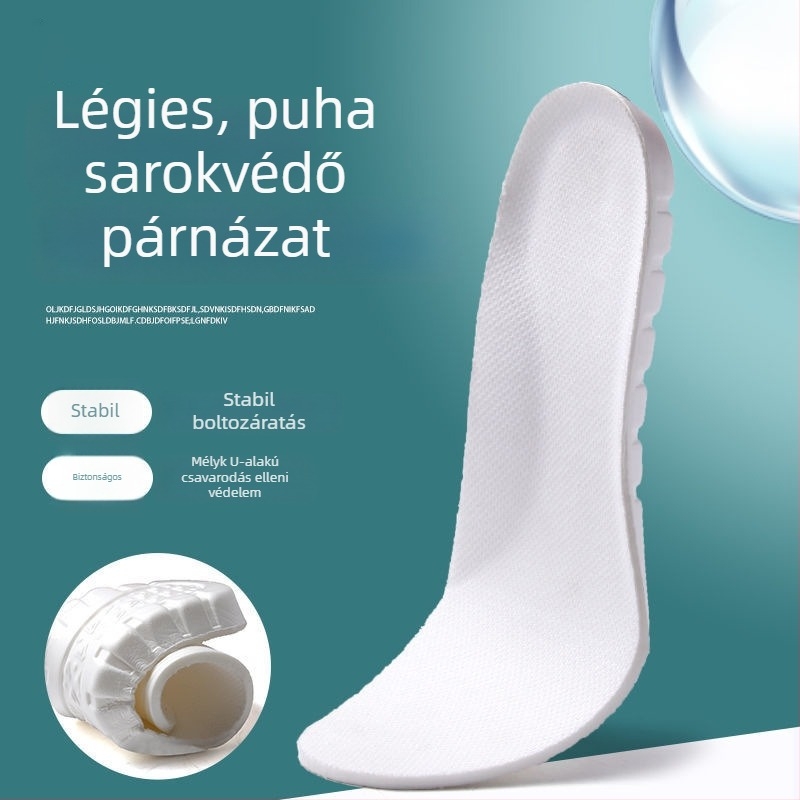 EVA talpú betét sportcipőkhez – uniszex, teljes talp, magasságot növelő, alkalmas sportcipőkre, bőr cipőkre, mindennapi és munkacipőkre, egész évben