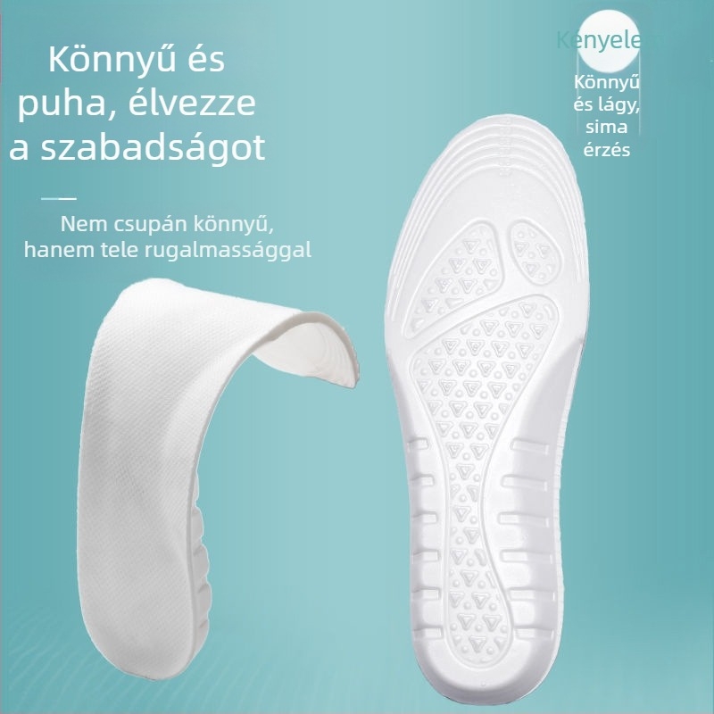 EVA talpú betét sportcipőkhez – uniszex, teljes talp, magasságot növelő, alkalmas sportcipőkre, bőr cipőkre, mindennapi és munkacipőkre, egész évben