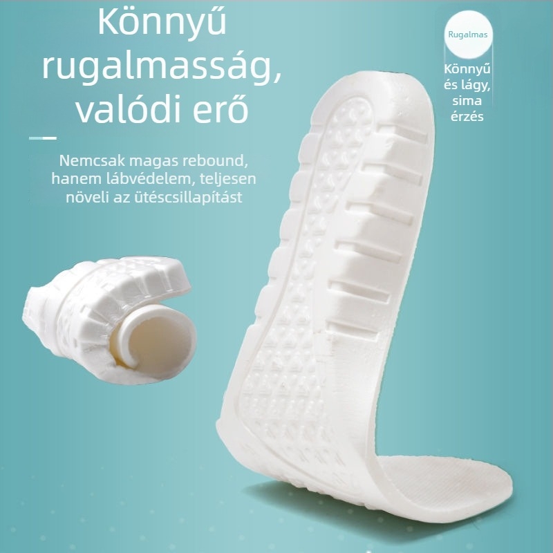 EVA talpú betét sportcipőkhez – uniszex, teljes talp, magasságot növelő, alkalmas sportcipőkre, bőr cipőkre, mindennapi és munkacipőkre, egész évben