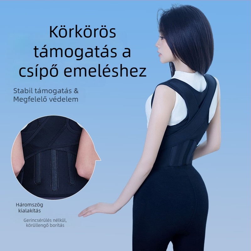 E9 Triple Keel testtartás-korrekciós öv felnőttek és gyerekek számára, felhatalmazott magánmárka, 2024-es megjelenés, Tanúsítás: 1