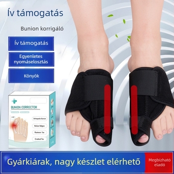 Hallux valgus ortézis nappal és éjjel használatra — Jun Laikang, modell 343 ortézis, lábujj deformáció korrigáló