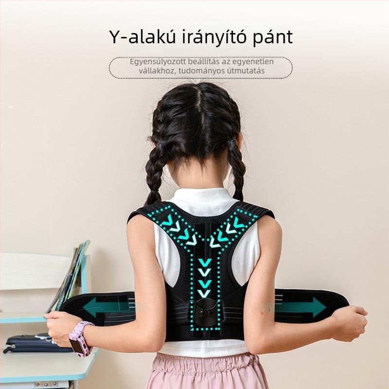 Testtartás-korrekáló öv görbe hát és scoliózis esetén – Uniszex nyitott váll dizájn, Modell ID-889, Cikkszám LB-006, 2024 megjelenés