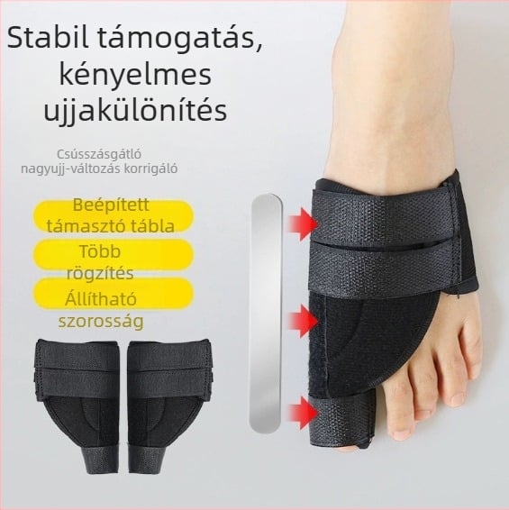 Nagy lábujj Hallux Valgus ortézis - elasztikus pamut Velcro-támogatólap - Princess sorozat