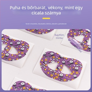 Rajzfilm mintás szájlégzés-korrekciós tapasz alváshoz gyerekeknek, nem szövött anyag, testreszabható