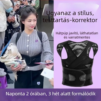 Vállnyitású testtartás-korrekor öv, márka Miaocan shangpin, modell Mc–c007, megjelenés: 2024 tél, termékkód: Mesh correction belt