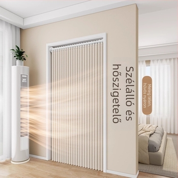 Textil ajtófüggöny nappali, hálószoba és konyha számára — imitációs len anyag, IN stílus, egyszínű