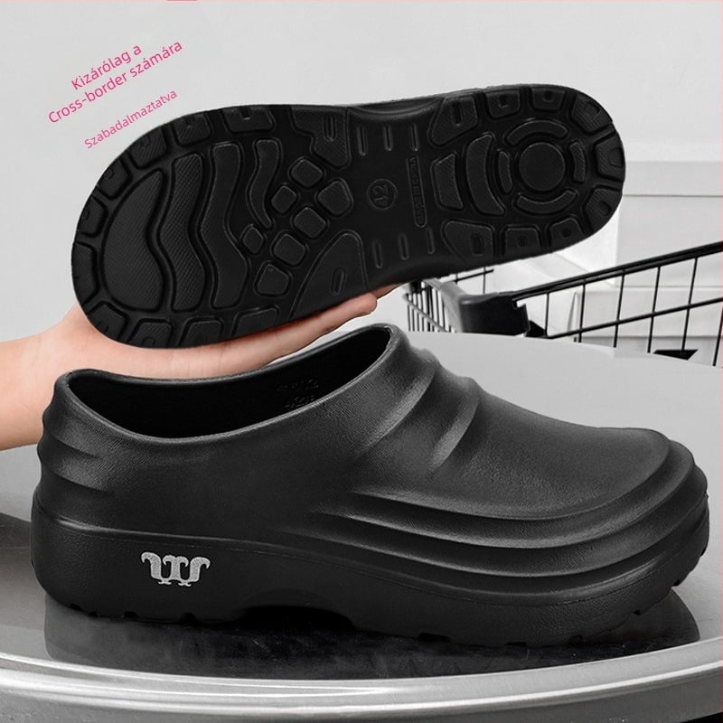 TAJI Férfi Szakács Cipő – Csúszásmentes, Vízálló és Olajálló; EVA felsőrész és EVA talp, Injection talp technológia