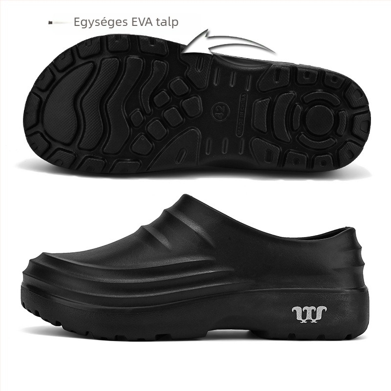 TAJI Férfi Szakács Cipő – Csúszásmentes, Vízálló és Olajálló; EVA felsőrész és EVA talp, Injection talp technológia