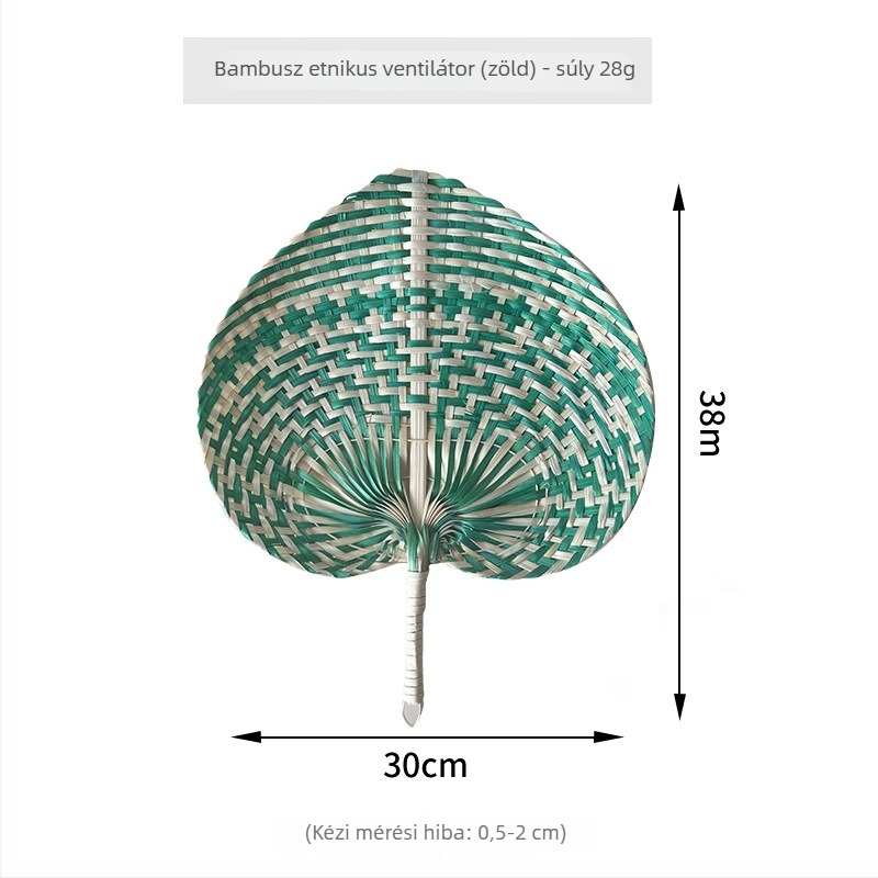 Kézzel készített bambuszfonatú ventilátor dekoráció nappalira és hálószobába, modern minimalista stílus, testreszabható