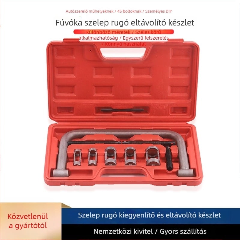Szeleprugó eltávolító és felhelyező fogó, szétszerelés nélküli készlet autójavításhoz, szénacél