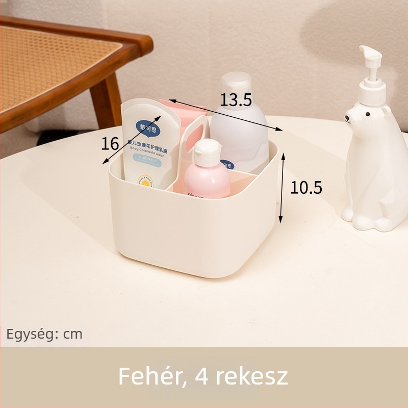 Baba pelusztároló doboz - PET műanyag, asztali rendező, Original good 38011446, nappali, modern minimalista stílus
