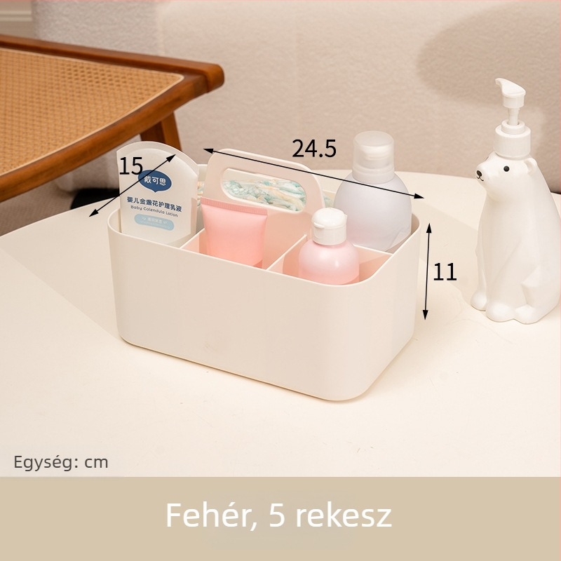 Baba pelusztároló doboz - PET műanyag, asztali rendező, Original good 38011446, nappali, modern minimalista stílus