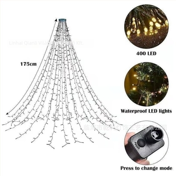 Fa alakú dekoratív fényfüzér beltéri és kültéri használatra, IP44 védelem, 1500 lm, 4,5 V bemenet, PVC burkolat
