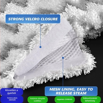 Shark Steam Pocket Mop Cloth – rostanyag, kompatibilis S3501/S3601/S3550/S3801/S3901/SE450/S3601D; bevezetés 2018; tömeg 120 g