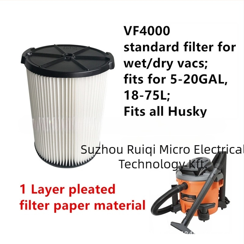VF4000-1 HEPA szűrő RIDGID porszívóhoz – levegőszűrő elem, 220V, 100W, 51–100 m²-es területre