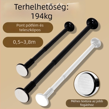 Fém ruhaszárító rúd hálószobába – modern, letisztult stílus, ruhák felakasztására, 2017 téli debütálás