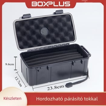Szivar doboz habos béléses védelemmel, nyomásálló, nedvességálló, zárható; modell X-7002CI.
