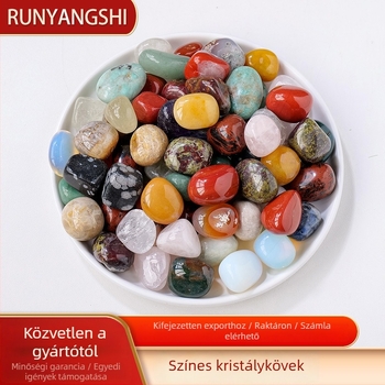 Runyangshi Kristály Nyers Kő – természetes kristály, modern minimalista stílus, ajándékba kész, PP táska csomagolás