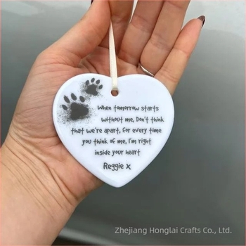 Akrilból készült emlékplakett elveszett kutyának, karácsonyi alkalomra