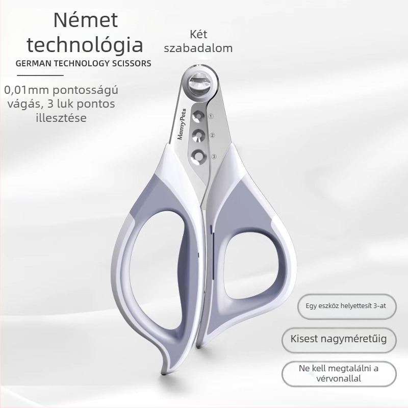 Macska- és kutyák körömvágó olló anti-karcolás védelemmel — kezdőknek.