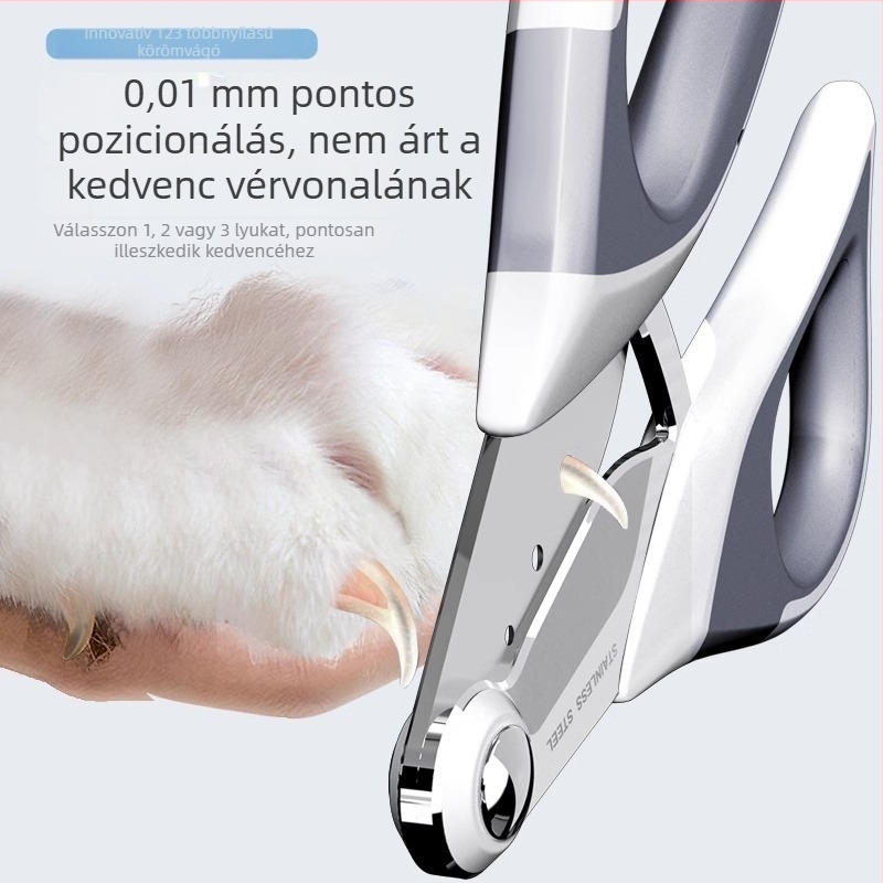 Macska- és kutyák körömvágó olló anti-karcolás védelemmel — kezdőknek.