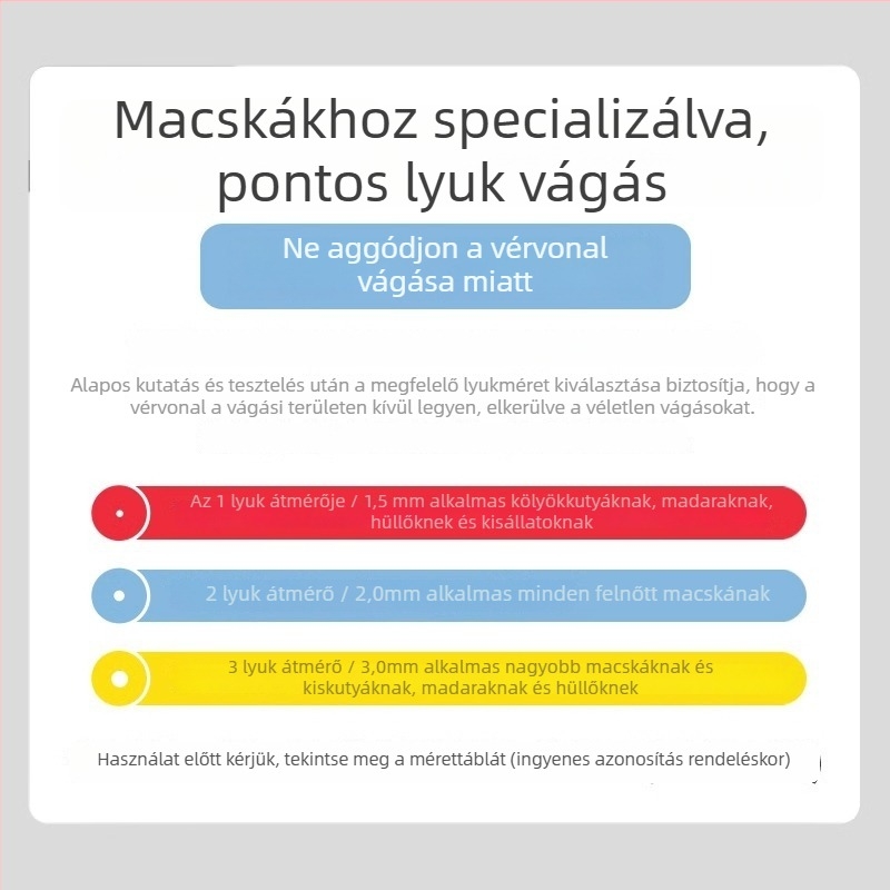 Macska- és kutyák körömvágó olló anti-karcolás védelemmel — kezdőknek.