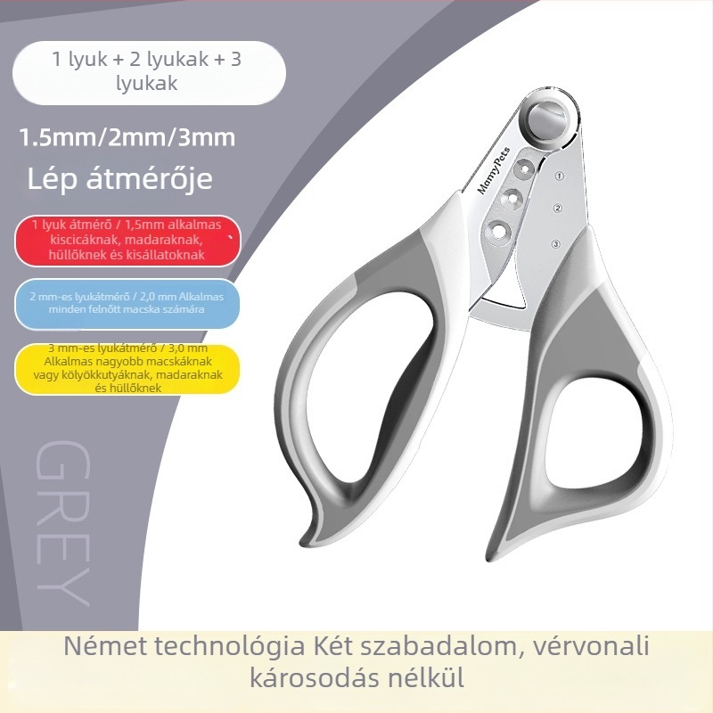 Macska- és kutyák körömvágó olló anti-karcolás védelemmel — kezdőknek.