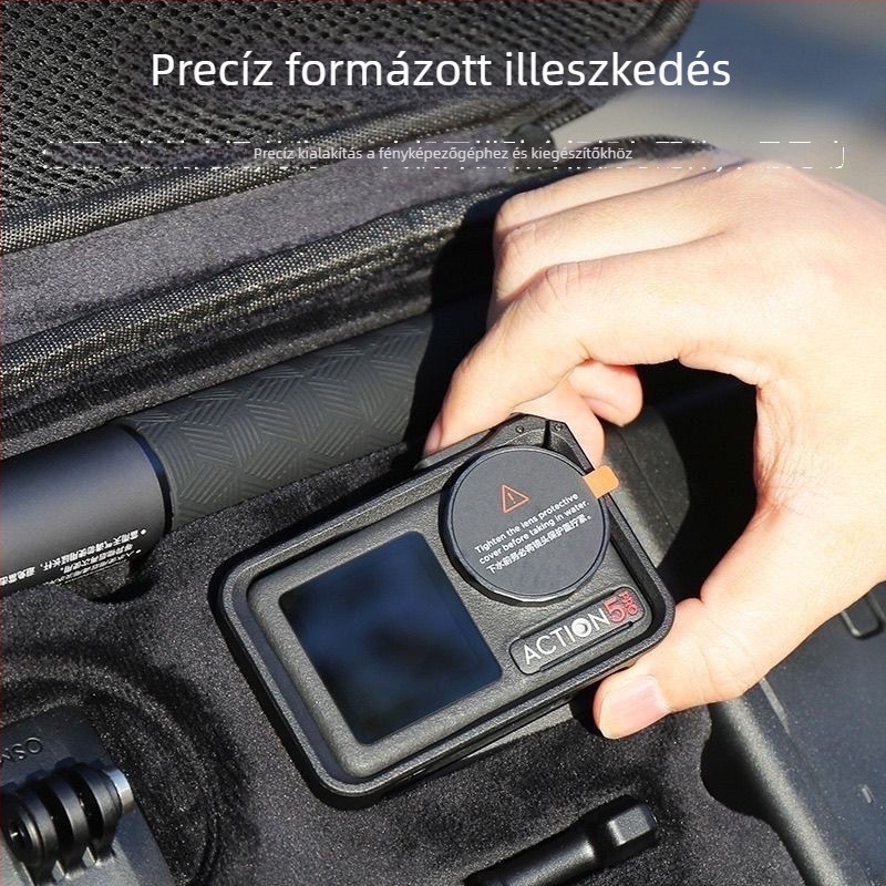 Dji Action kamera kiegészítő táska – hengeres alakú; pamutmentes anyag; összecsukható; modell: Dji standard accessories