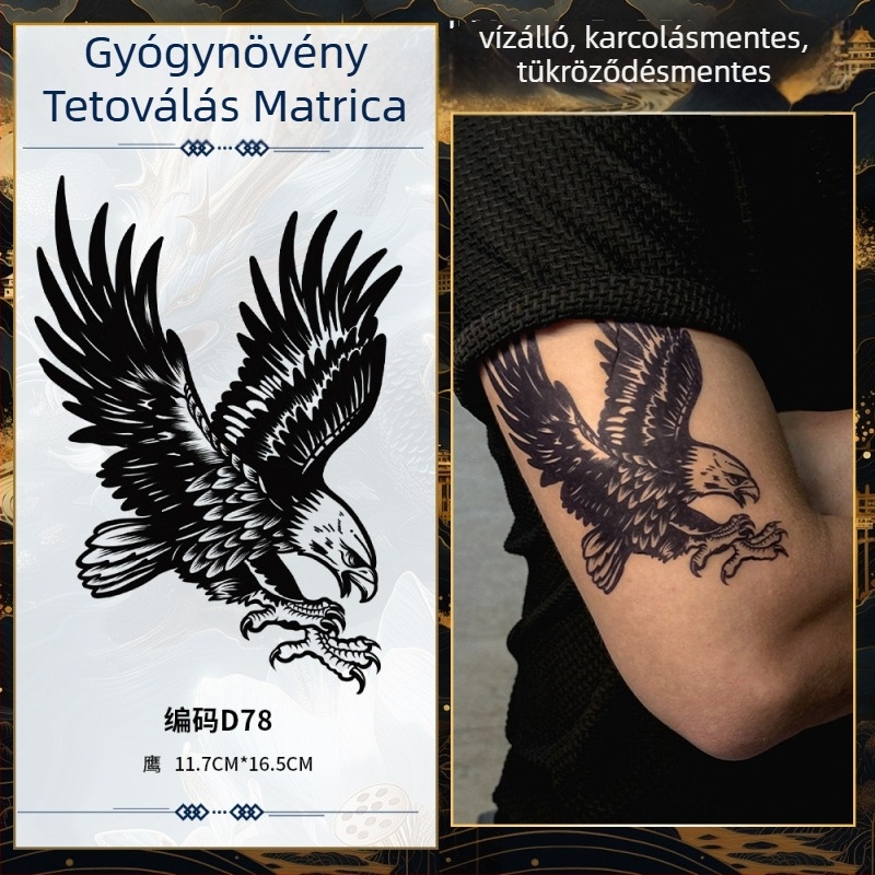 Kar tetováló matrica, valósághű design, vízálló, hosszú élettartamú, félpermanens, víztranszfer nyomtatással — Gazing at the Starry River