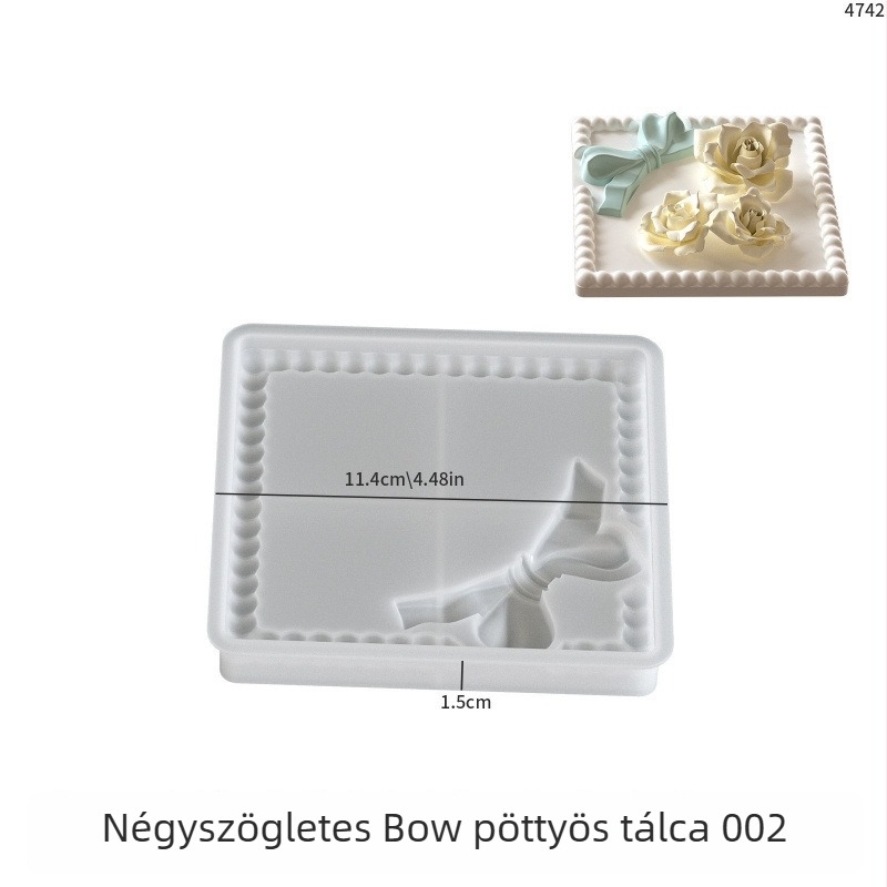 Szilikon sütemény forma szabálytalan alakú – DIY gipsz és cement, gyertya pohár és tároló tál készítéséhez