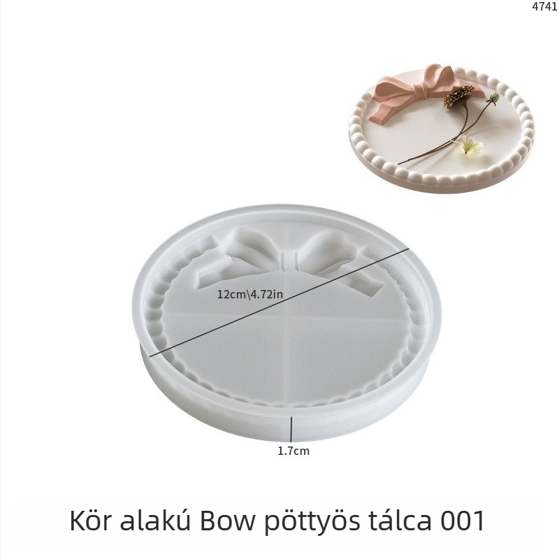 Szilikon sütemény forma szabálytalan alakú – DIY gipsz és cement, gyertya pohár és tároló tál készítéséhez