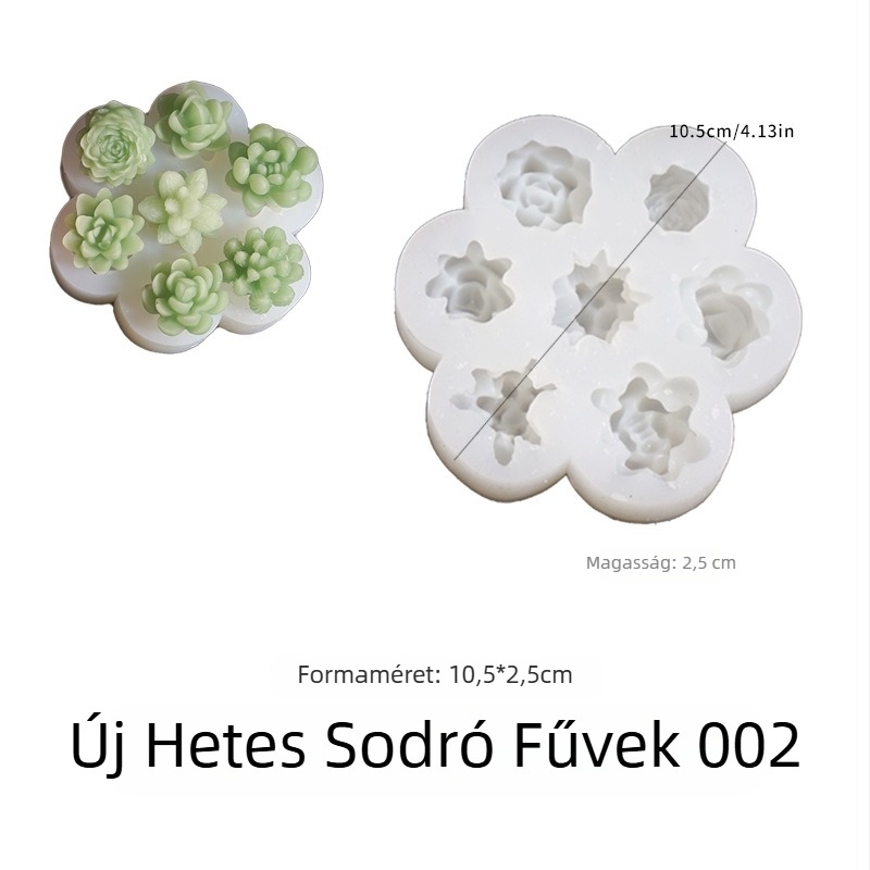 Szilikon virágforma, szabálytalan alakú tortaforma, modern minimalista stílus, 2025 megjelenés