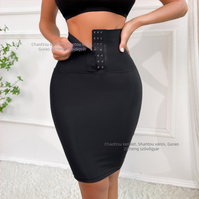 Varrás nélküli alakító szoknya nylonnal, középső hosszúságú, magas rugalmasság, 90–95% nylon