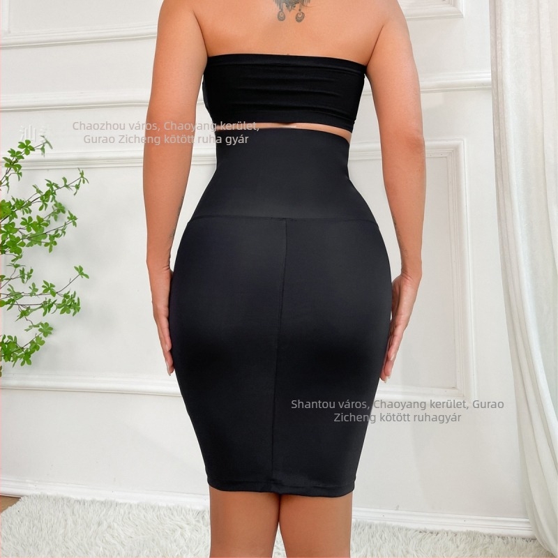 Varrás nélküli alakító szoknya nylonnal, középső hosszúságú, magas rugalmasság, 90–95% nylon