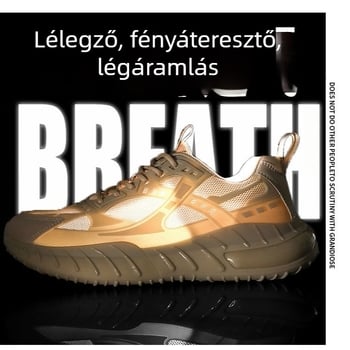 Doudou férfi sportcipő, felső része első osztályú bőrből, TPU talp