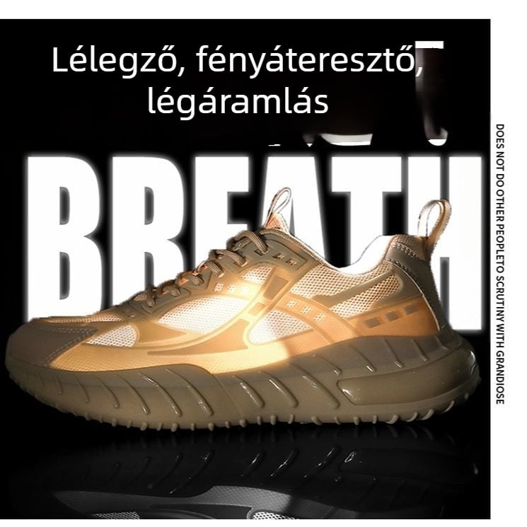 Doudou férfi sportcipő, felső része első osztályú bőrből, TPU talp