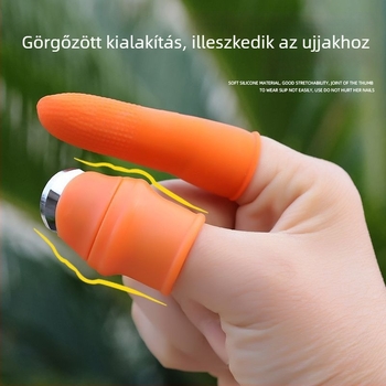 Többfunkciós hüvelykujj-kés védőujjakkal a fokhagyma hámozásához és zöldségek szedéséhez