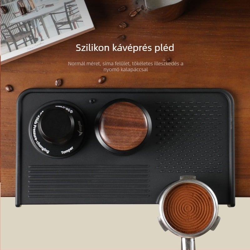Kávépor préselő párna szilikonból – modern egyszerű stílus, Qiya márka, csúszásmentes, kopásálló, ideális bárban, otthon és kávézóban