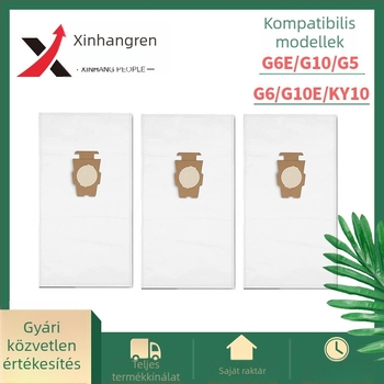 Kirby porszívó porzsák – nem szövött anyagból, kompatibilis G7E/G10/G10E/G5/G6, modell G10, kód 07, háztartási használatra