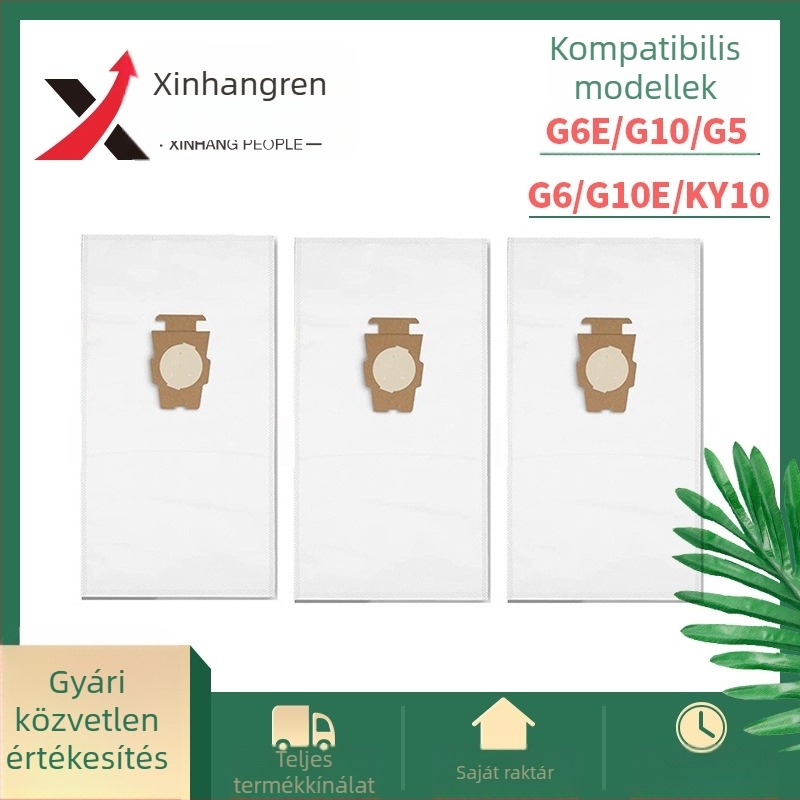 Kirby porszívó porzsák – nem szövött anyagból, kompatibilis G7E/G10/G10E/G5/G6, modell G10, kód 07, háztartási használatra