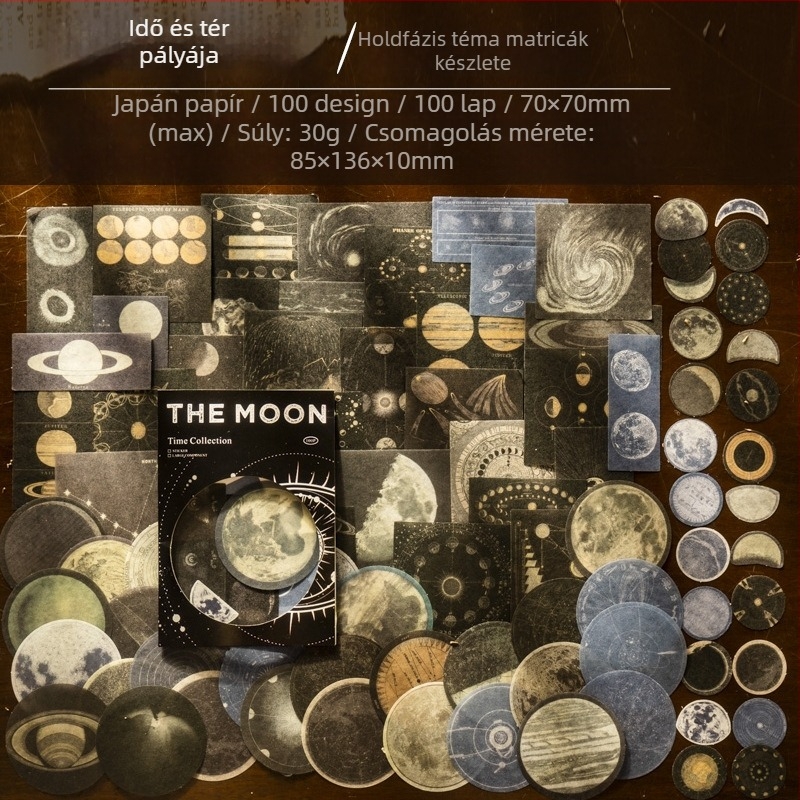 Time Collection Series - A good day Washi matricák naplóhoz, japán papír, nyomtatás, retro virág motívum