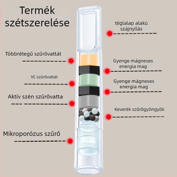 Forten egyszer használatos cigarettatartó több szűrővel, háromfokozatú szűrés (vastag, közepes, finom), Zhejiang eredet