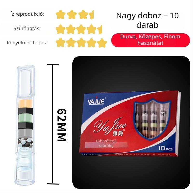 Forten egyszer használatos cigarettatartó több szűrővel, háromfokozatú szűrés (vastag, közepes, finom), Zhejiang eredet