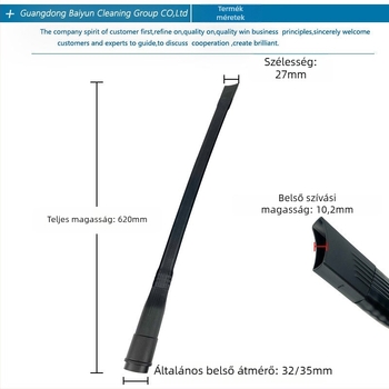 Thought porszívó kiegészítő – sík szájú fej, műanyag, háztartási használatra, kompatibilis a kinyújtott kis sík szájcsatlakozóval