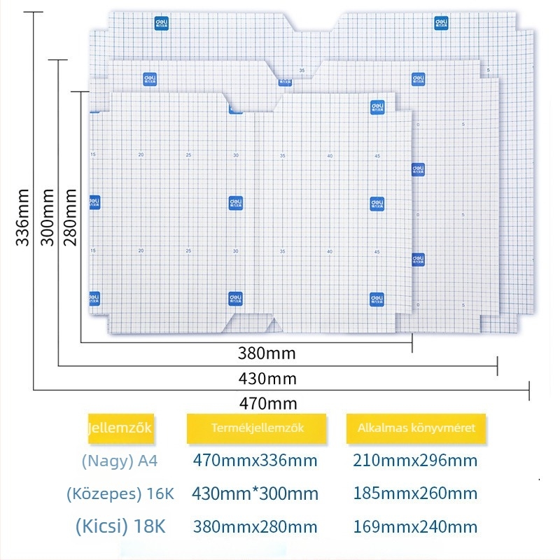 Deli átlátszó öntapadós könyvborító fólia, könyv védő fólia, nem importált, nem ajándék, IP engedély nélkül