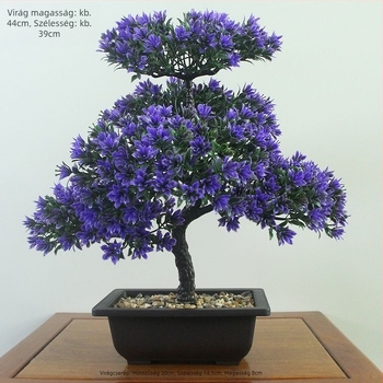 Műanyag virágcserépben Daisy művirág, flocking felülettel, beltéri dekorációhoz.