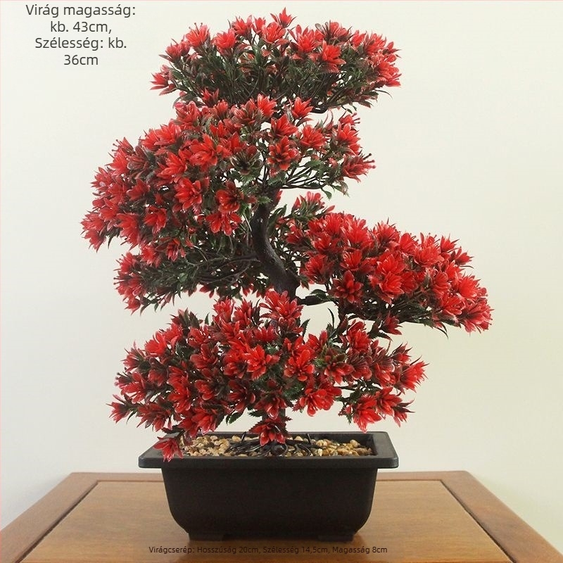 Műanyag virágcserépben Daisy művirág, flocking felülettel, beltéri dekorációhoz.