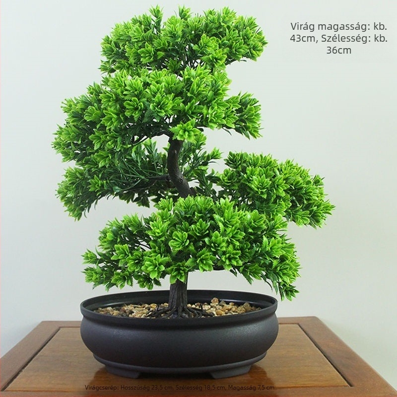 Műanyag virágcserépben Daisy művirág, flocking felülettel, beltéri dekorációhoz.