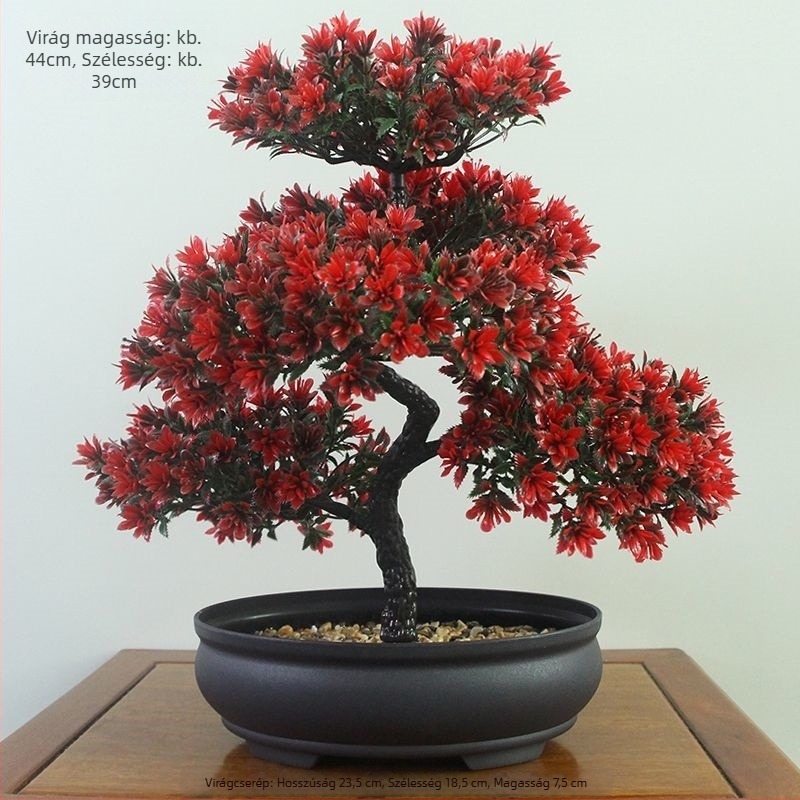 Műanyag virágcserépben Daisy művirág, flocking felülettel, beltéri dekorációhoz.